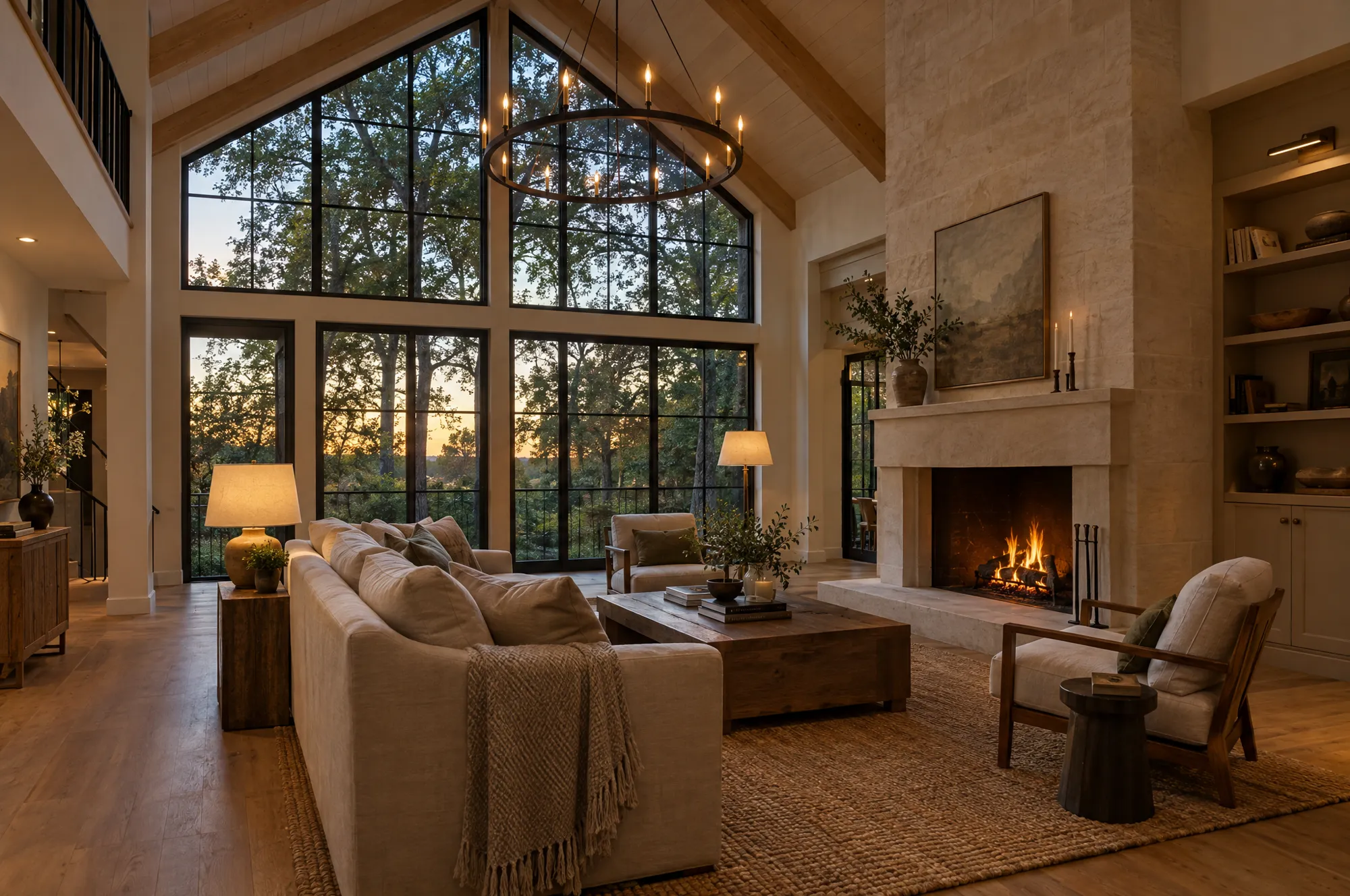 Two-story great room addition